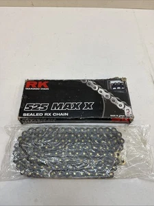 RK 525MAXX-120-BG 525 Max X - Drive Chain - 120 Links - Black & Gold - Picture 1 of 3