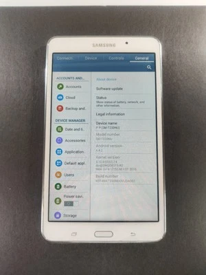 Tablet Samsung Galaxy Tab 4 SM-T230NU 7 pulgadas 8 GB blanca *Leer descripción* Foto 1 de 4