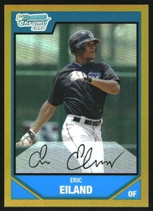 2007 Bowman Chrome Draft Draft Picks Gold Refractors #BDPP15 Eric Eiland/50 - Picture 1 of 2