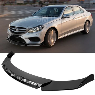 Alerón divisor de barbilla labio parachoques delantero brillante para Mercedes-Benz Clase E W212 W211 Foto 1 de 4