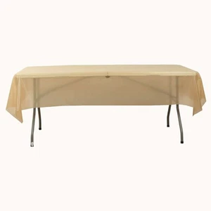 54" x 300 ft Disposable Plastic Rectangular Table Cover Roll Cut Up Box Party - Picture 1 of 41