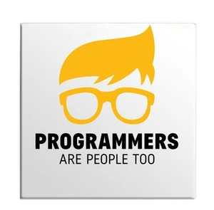 Programmierer Programmiersprache sind Menschen zu lustig Humor niedlicher Kühlschrankmagnet - Bild 1 von 7