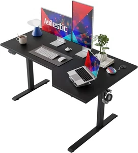 Agilestic Elektrischer Stehschreibtisch, L-förmiger 140 cm höhenverstellbarer - Bild 1 von 7