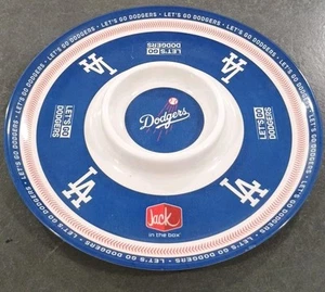LA Dodgers Chip & Dip Tablett Platte JACK IN THE BOX MLB Promo Spieltag Party RAR - Bild 1 von 5