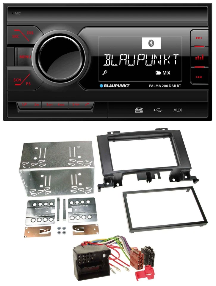 Blaupunkt MP3 Bluetooth DAB 2DIN SD USB Autoradio für Mercedes Sprinter ab 06 W9 - Bild 1 von 4