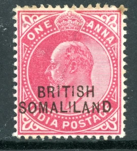 British 1903 QV Somaliland 1a Carmine Rose Scott #22 Mint X540 - Foto 1 di 6