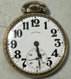 Orologio Illinois Co. Grado 706 Cassa Oro Laminato 10kt Funzionante 16s 19j  - Foto 1 di 8