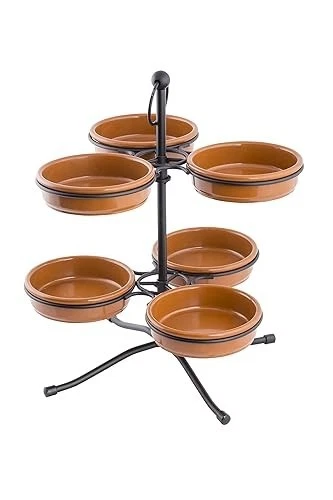 TableCraft Products TPSS11KITTC 4,75" Valencia Collect Tapas Stand Kit, Terracotta - Immagine 1 di 1