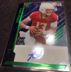 2024 Leaf Pro Set Pure Jordan Travis Green Stardust Base Auto /5 Autograph FSU - Picture 1 of 3