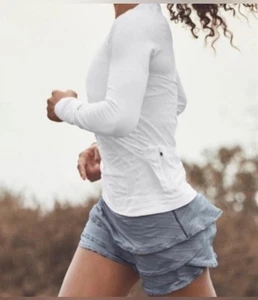 Athleta Swagger Skort Lagenlook Rüschen Navy Damen Small Pickleball Laufen Tennis - Bild 1 von 9