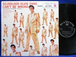 LP ELVIS PRESLEY - 50,000,000 FANS CAN'T BE WRONG /GERMAN BLACK RCA LSP-2075 - Imagen 1 de 6