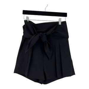 IRO Womens Size 38 US 6 Black Waist Tie Shorts New NWT