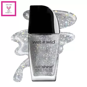 NEW!! wet n wild Wild Shine Nail Polish Kaleidoscope Glitter Top Coat Nail Color - Picture 1 of 2