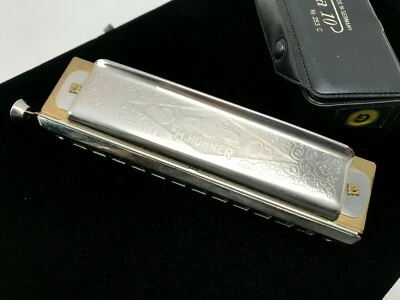 Hohner Super Chromonica #253 Chrometta 10 Key of G W/ Case - Image 1 of 4
