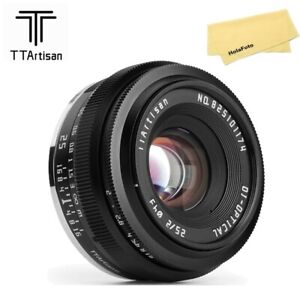 TTArtisan 25mm F2 Wide Angle APS-C Lens For Sony E Mount  A5000 A7RlV A7SII A9