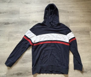 Felpa con cappuccio American Eagle uomo grande rossa bianca blu USA NY Patriotic Sweatshirt AE - Foto 1 di 7