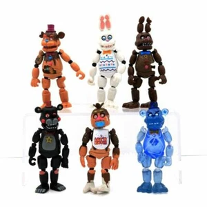 6 Stck./Set FNAF Five Nights At Freddy's Christmas Figuren Spielzeug Kuchen Topper Neu - Bild 1 von 4