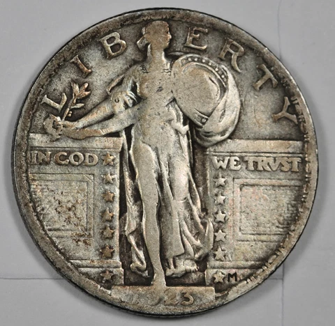 1923 Standing Liberty Quarter. VF.  183961 Cover