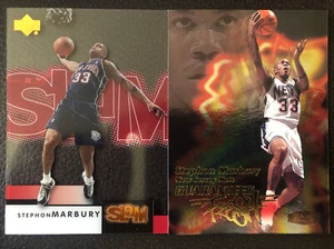 2000-01 cubierta superior Slam Stephon Marbury + estilo garantizado inserto fresco - Imagen 1 de 2