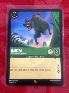Lorcana Shimmering Skies - Banzai - Gluttonous Predator - 80/204 - Rare - Picture 1 of 7