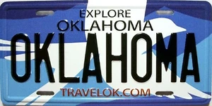 Imán de nevera novedoso con matrícula del estado de Oklahoma - Imagen 1 de 1