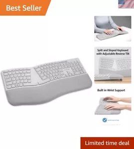Wireless Ergonomic Keyboard Bluetooth Split Adjustable Comfort Office Gaming - Picture 1 of 10