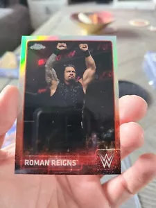 2015 Topps Chrome WWE Refractor #59 Roman Reigns SP - Picture 1 of 2