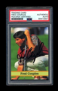 FRED COUPLES 1993 FAX PAX GOLF CARD #14 PSA/DNA AUTOGRAPHED MASTERS CHAMPION - Picture 1 of 2