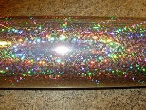 12" x 8" One Sheet SILVER MINI BUBBLES Holographic Adhesive Vinyl in 17 Colors - Picture 1 of 1