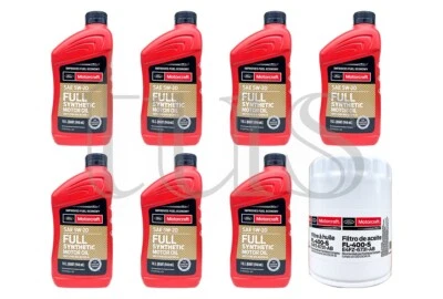 Kit de cambio de aceite de motor Motorcraft genuino completamente sintético 2000 Lincoln LS 3,0 L V6 Foto 1 de 2