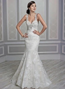New Wedding Dress Kenneth Winston Private Label by G 1605 - Picture 1 of 12