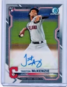 2022 Bowman Chrome Triston McKenzie Rookie Auto RC - Bild 1 von 1