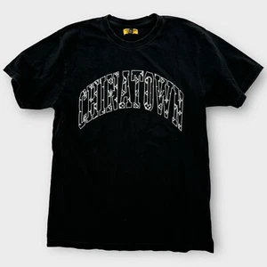 Chinatown Market LV Shirt Mens Large Spell Out Logo Diamond Print Cotton Tee - Picture 1 of 7