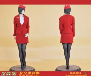 CUKE TOYS MA-038A 1/6 Female Red Flight Attendant Uniform Clothes For 12''Figure - Picture 1 of 6