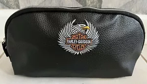 Travel Cosmetic Harley Davidson Toiletry Bag Organizer Pouch Zipper - Picture 1 of 4