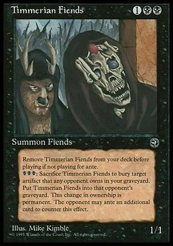 Timmerian Fiends PL Homelands MTG Magic The Gathering Black English Card - Image 1 of 1
