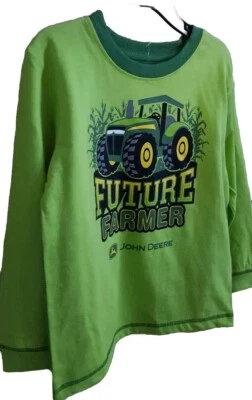 NUEVO CON ETIQUETAS John Deere Niños Verde FUTURE FARMER Camiseta Manga Larga TALLA 3T ¡Gran Regalo! Foto 1 de 2