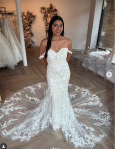 Off Shoulder Wedding Dresses Sleeveless Beach 2025 Mermaid Summer Bridal Gowns - Picture 1 of 8