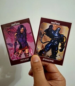 PSYLOCHE vs APOCALYPSE 2021-2022 Marvel Versus Panini Trading Cards~ NM - Picture 1 of 2