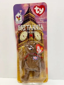 Nuevo TY McDonald Teenie Beanie Babies Raro Britannia 1993 Etiqueta Error Oso Británico - Imagen 1 de 1