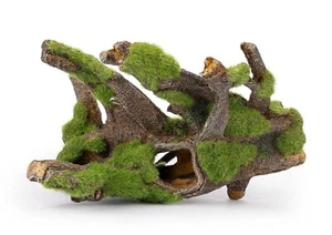 Aquarium Decoration Root Artificial Moss Tank Shelter Polyester Resin Ornament - Picture 1 of 4