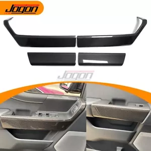 Kit de embellecedor de cubierta de panel de botón de puerta interior de carbono para Ford F150 F-150 Raptor 2021-23 - Imagen 1 de 22