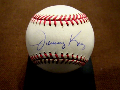 JIMMY KEY 1996 WSC NY YANKEES BLUE JAYS FIRMADO AUTOMÁTICO VINTAGE OAL BÉISBOL JSA Foto 1 de 3