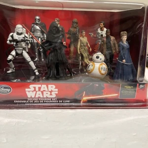 Star Wars Deluxe 10 Figurine Playset The Force Awakens Nib Disney - Picture 1 of 8