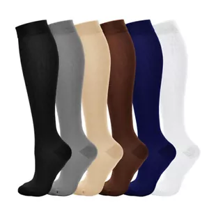 Compression Socks Long Tube Exercise Fitness Outdoor Sports Pressure Socks 1Pair - Picture 1 of 23