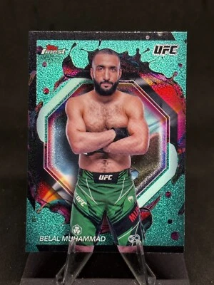 Belal Muhammad 2024 Topps Finest UFC Rare Aqua Glitter Refractor #257 - Image 1 of 2