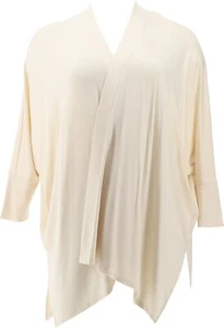 WynneLayers Unconstructed Open-Front Knit Cardigan WINTER WHITE XL NEW (527) - Picture 1 of 8