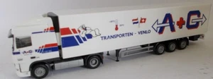 HERPA - DAF XF 10 SC 4x2 with refrigerated semi-trailer 3 Axles - A+G transpo... - Picture 1 of 1
