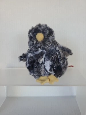 Douglas Cuddle Toy Mini Bird Plush Black Gray Baby Chick 5" Stuffed Animal #1515 - Image 1 of 4