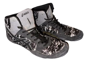 Scarpe da wrestling Asics Snapdown mimetiche nere grigie da uomo taglia 8,5 J703J - Foto 1 di 11
